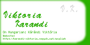 viktoria karandi business card